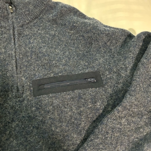 Abercrombie and Fitch 1892 Collection Men’s Wool Quarter Zip Sweater - M - Picture 5 of 8